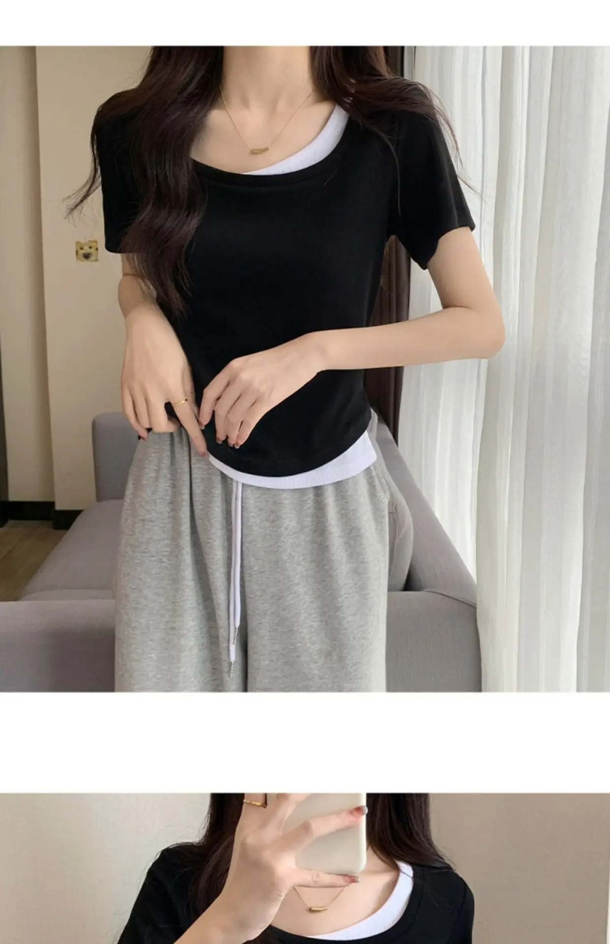 Women Slim Collar T-Shirt Summer 2025 — feature 26