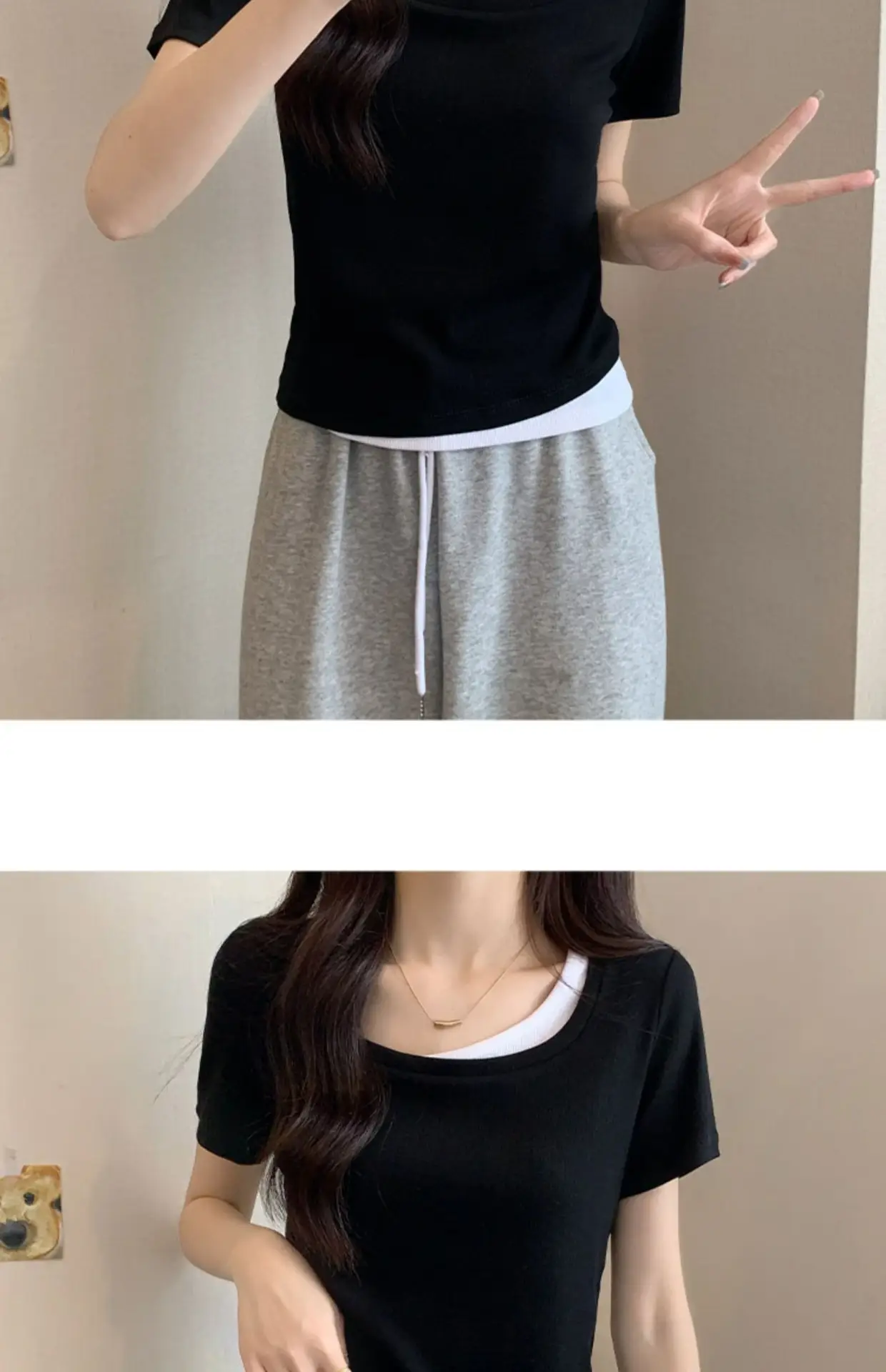 Women Slim Collar T-Shirt Summer 2025 — feature 27