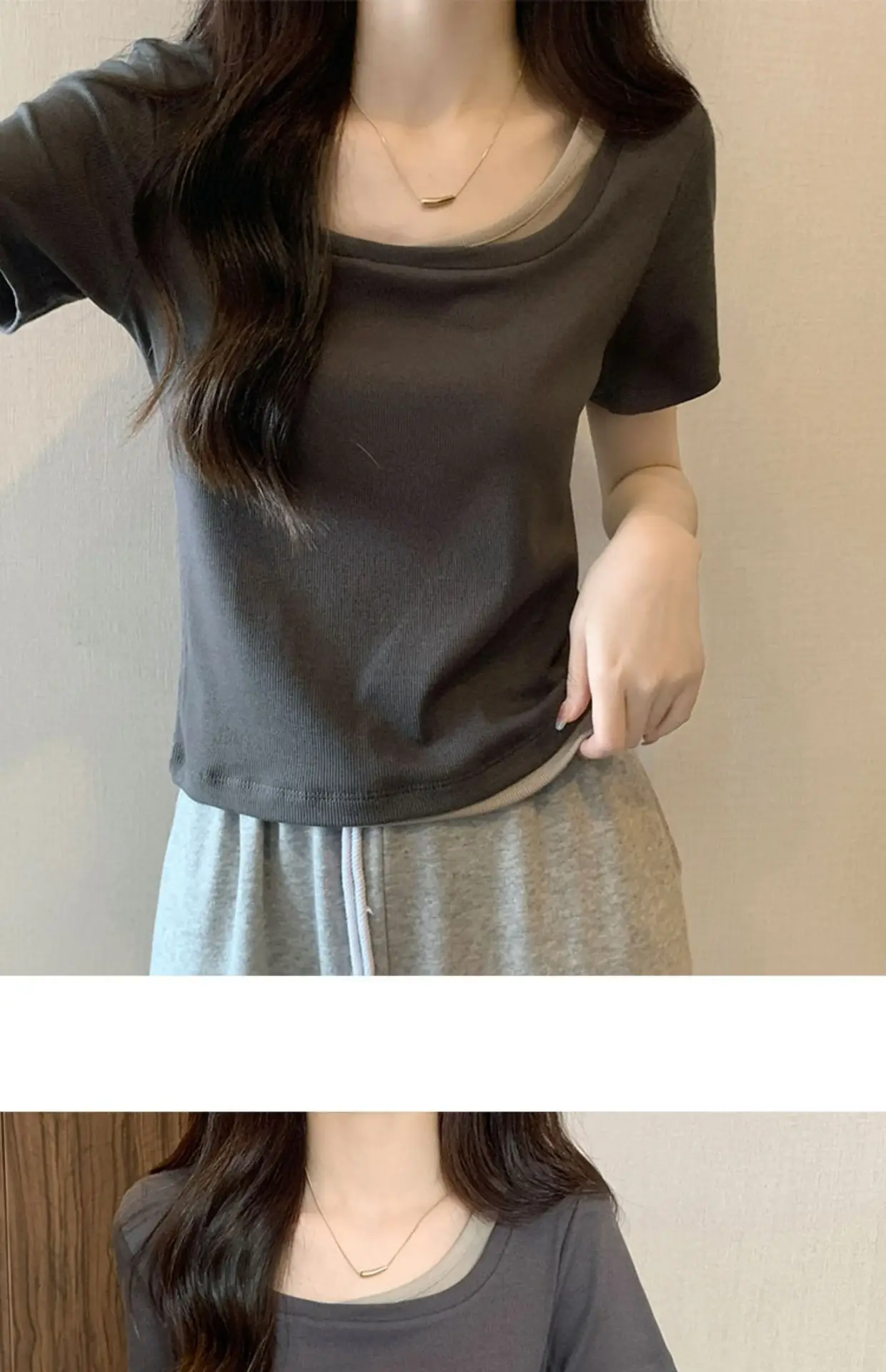 Women Slim Collar T-Shirt Summer 2025 — feature 29