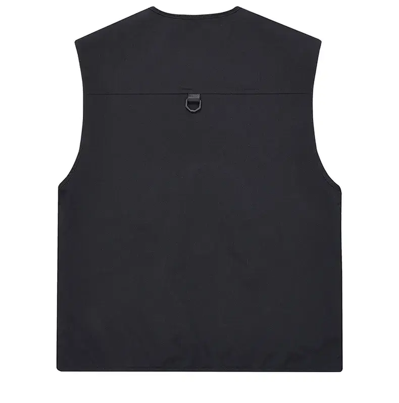 Men's Yellow Multi-Pocket Waistcoat Vest — feature 20