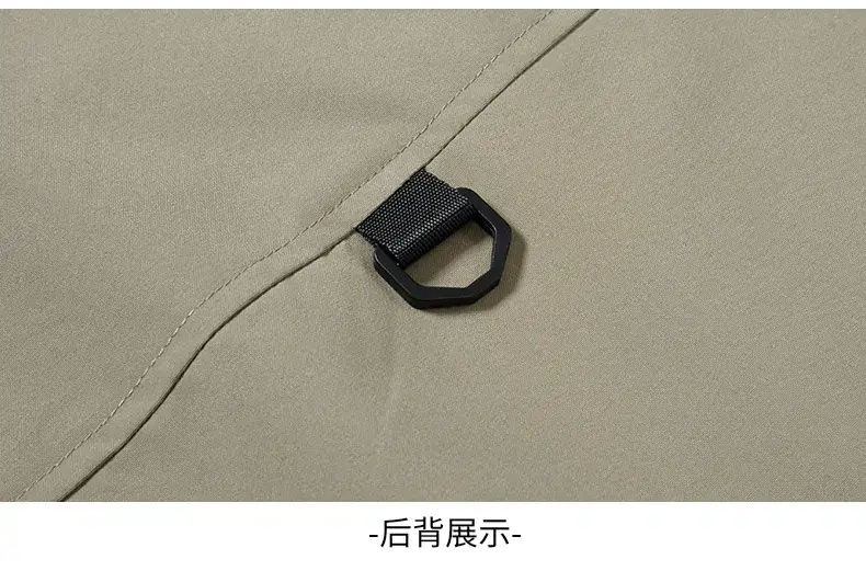 Men's Yellow Multi-Pocket Waistcoat Vest — feature 25