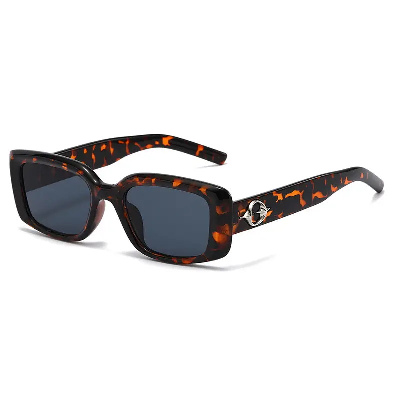 Men Fashion Full Frame Sunglasses Black Brown
