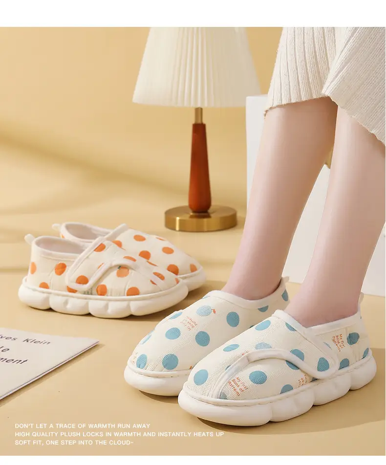 Spring and Summer New Velcro Confinement Shoes Maternity Summer Bag Heel Breathable Pregnant Women Soft Bottom Indoor Postpartum Cotton Slippers — feature 14