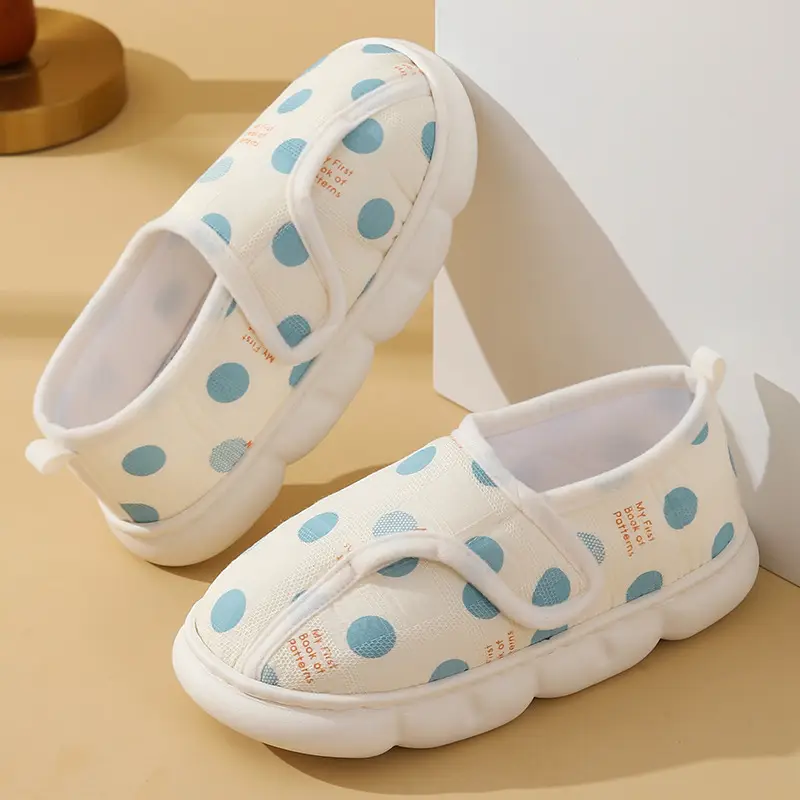 Spring and Summer New Velcro Confinement Shoes Maternity Summer Bag Heel Breathable Pregnant Women Soft Bottom Indoor Postpartum Cotton Slippers