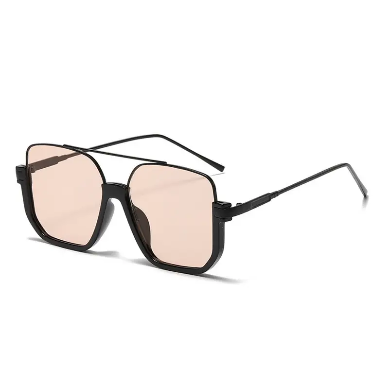 Large Square Frame Sunglasses for Women Black Summer Korean Style - Image 7