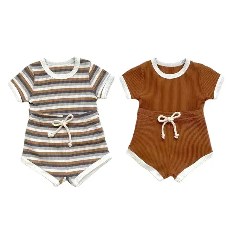 Kids Korean Style Striped T-Shirt Set - Image 10