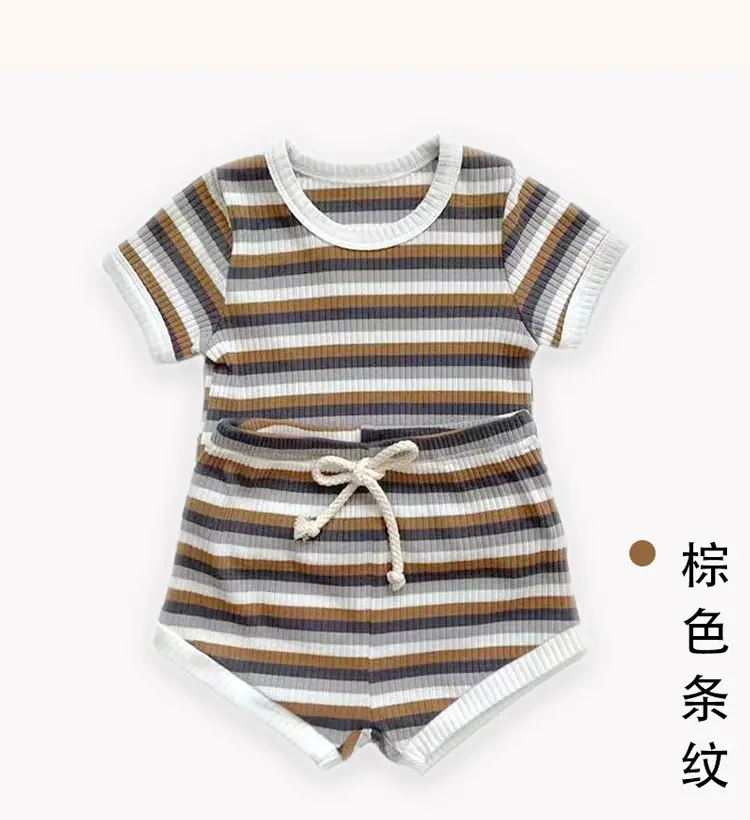 Kids Korean Style Striped T-Shirt Set — feature 17