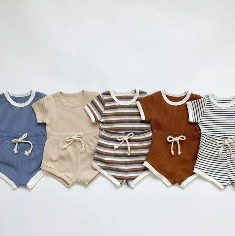 Kids Korean Style Striped T-Shirt Set — feature 5