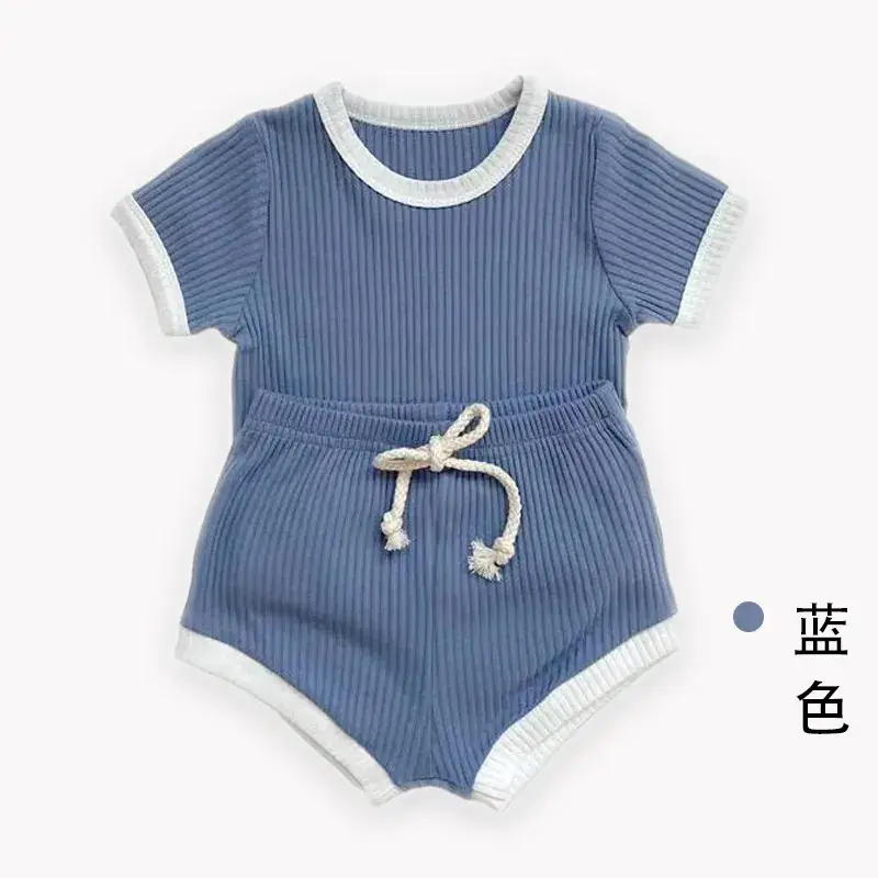 Kids Korean Style Striped T-Shirt Set - Image 2