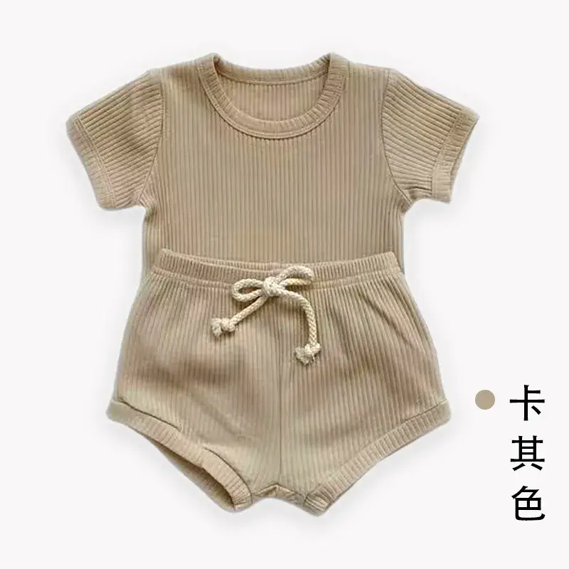 Kids Korean Style Striped T-Shirt Set - Image 3