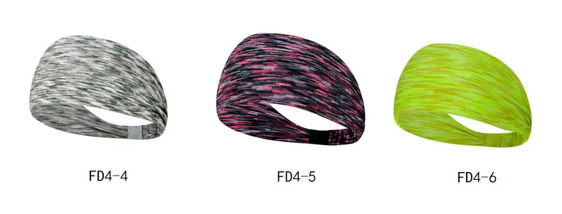 Blue Marbled Sweat-Proof Running Headband for Women — feature 12