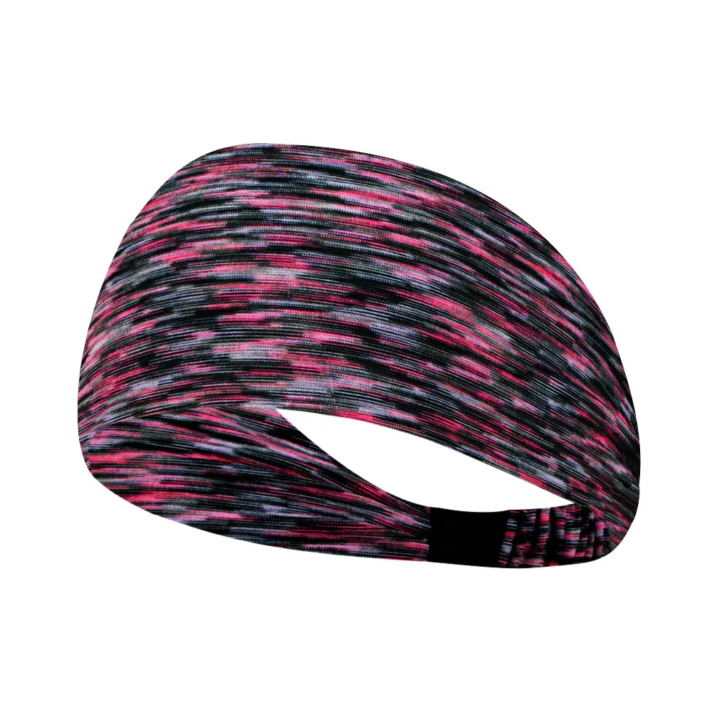 Blue Marbled Sweat-Proof Running Headband for Women - Image 5
