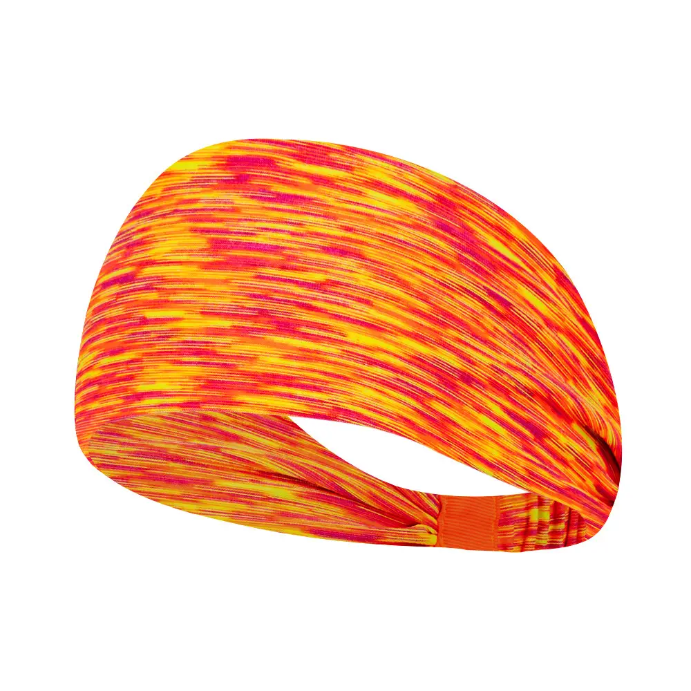 Blue Marbled Sweat-Proof Running Headband for Women - Image 7