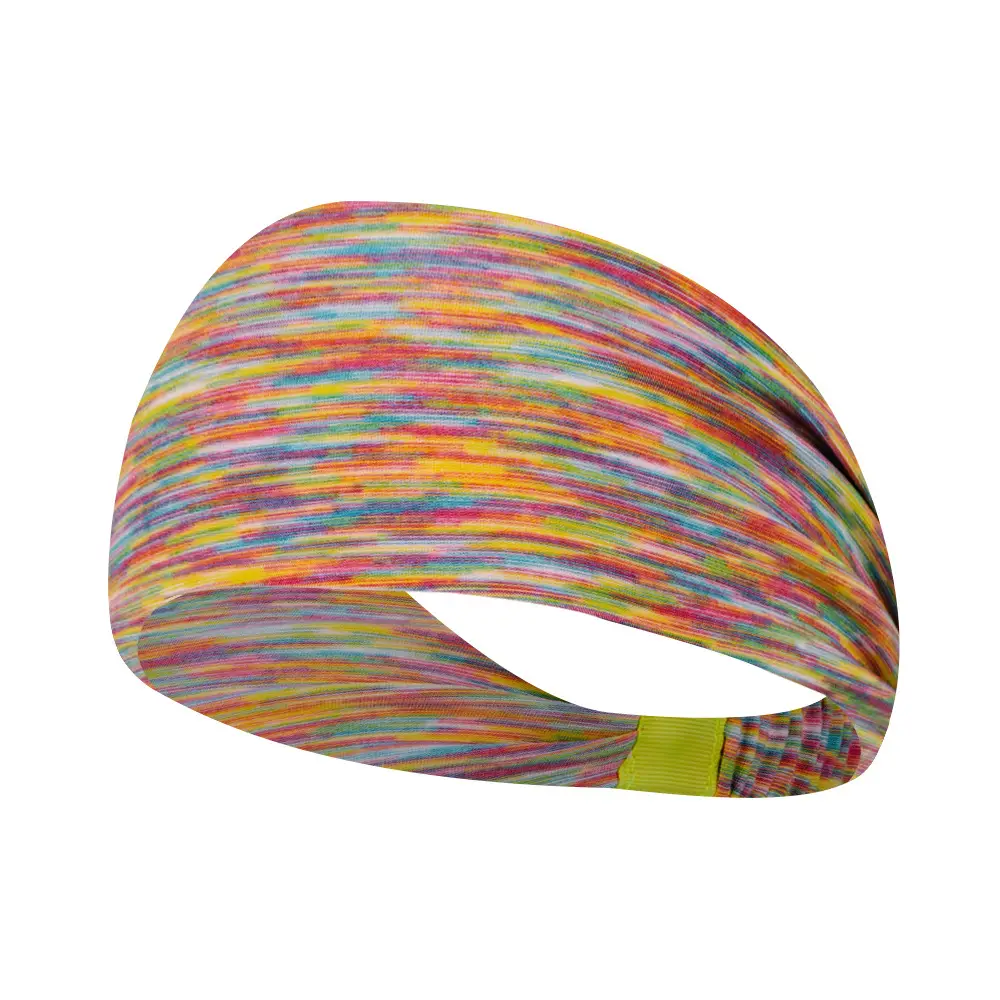 Blue Marbled Sweat-Proof Running Headband for Women - Image 8