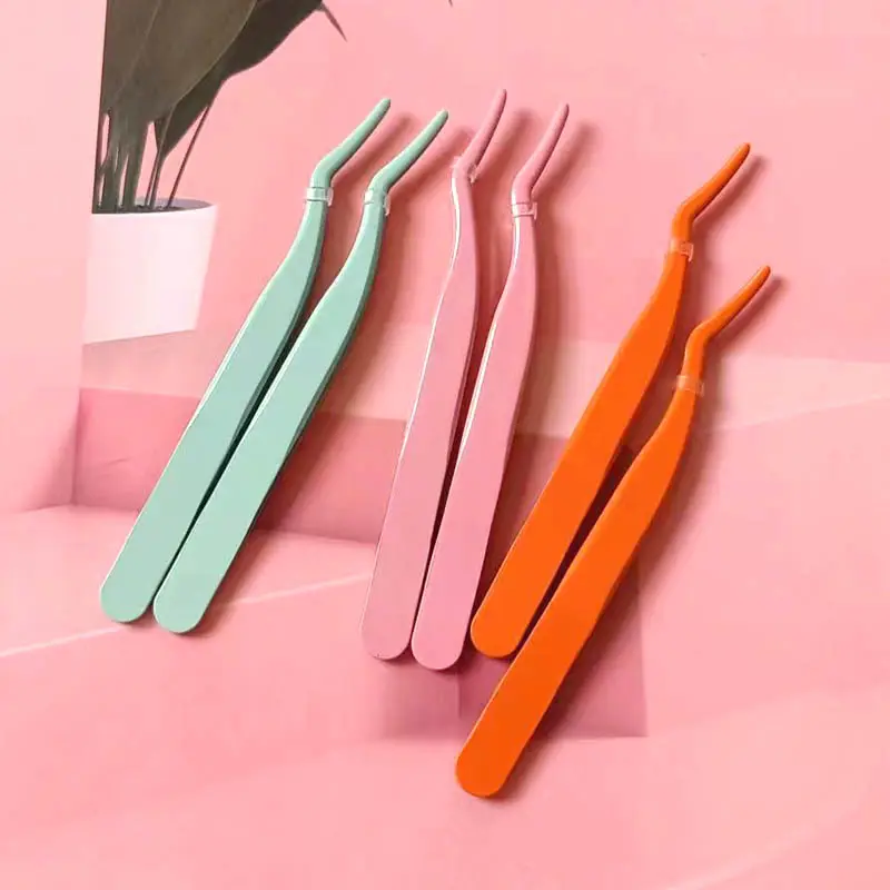 Upgraded Golden Feather Clip False Eyelash Tweezers