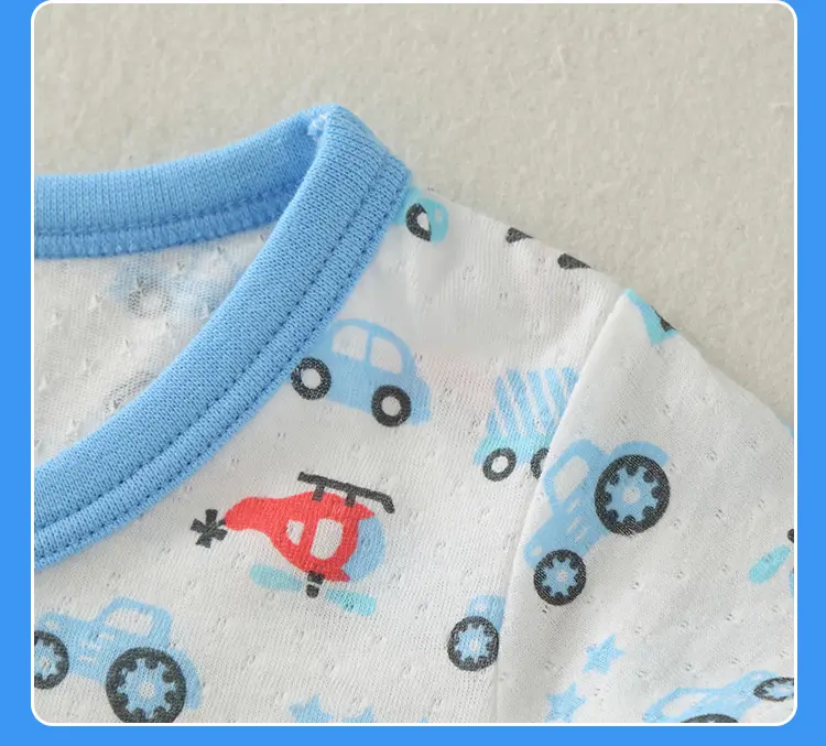 Boys Cartoon Airplane T-Shirt Short Sleeve Summer Cotton — feature 21