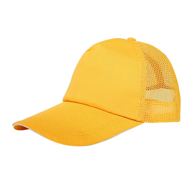 Orange Mesh Trucker Cap for Outdoor Use - Image 5