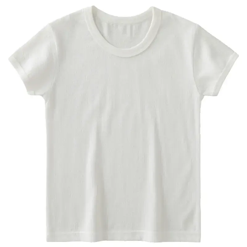 Boys Girls White Cotton Vest Summer Kids Half Sleeve Vest