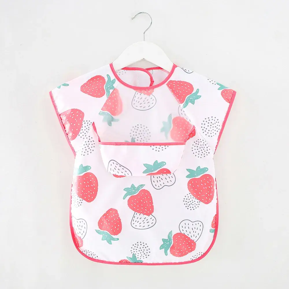 Waterproof Strawberry Baby Bib Vest for Kids