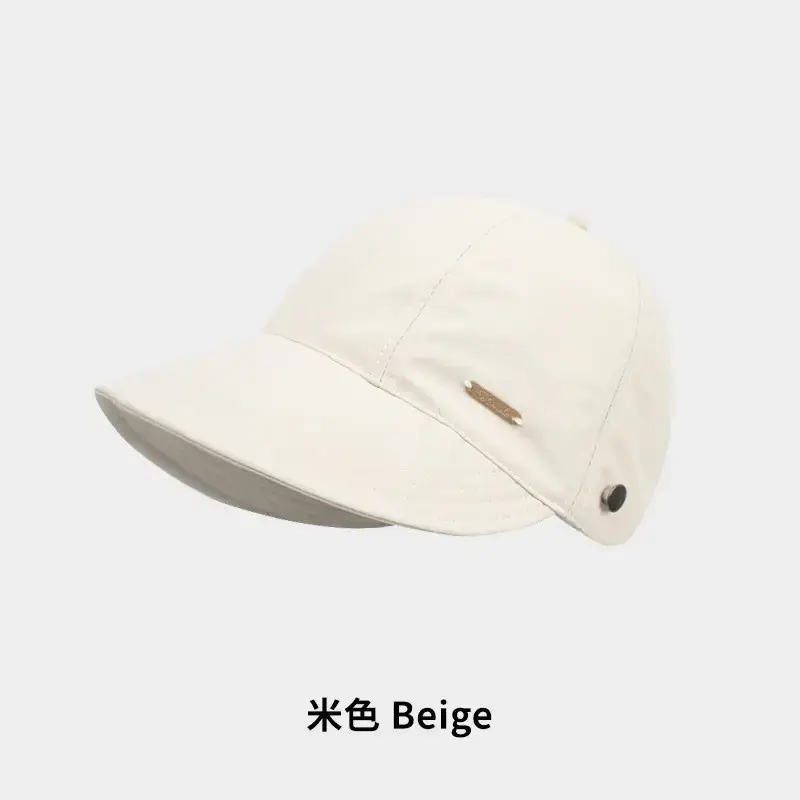 Women Drawstring Sun Hat Black White Brown Gray - Image 10