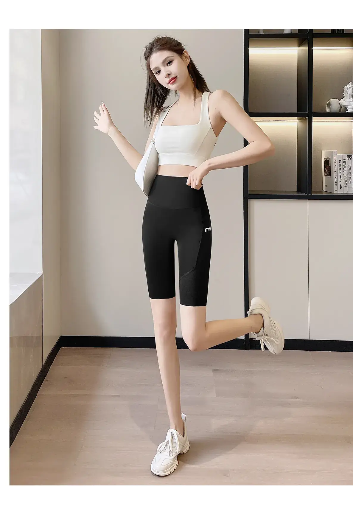 Summer Shark Leggings with Breathable Top & High Waist — feature 18