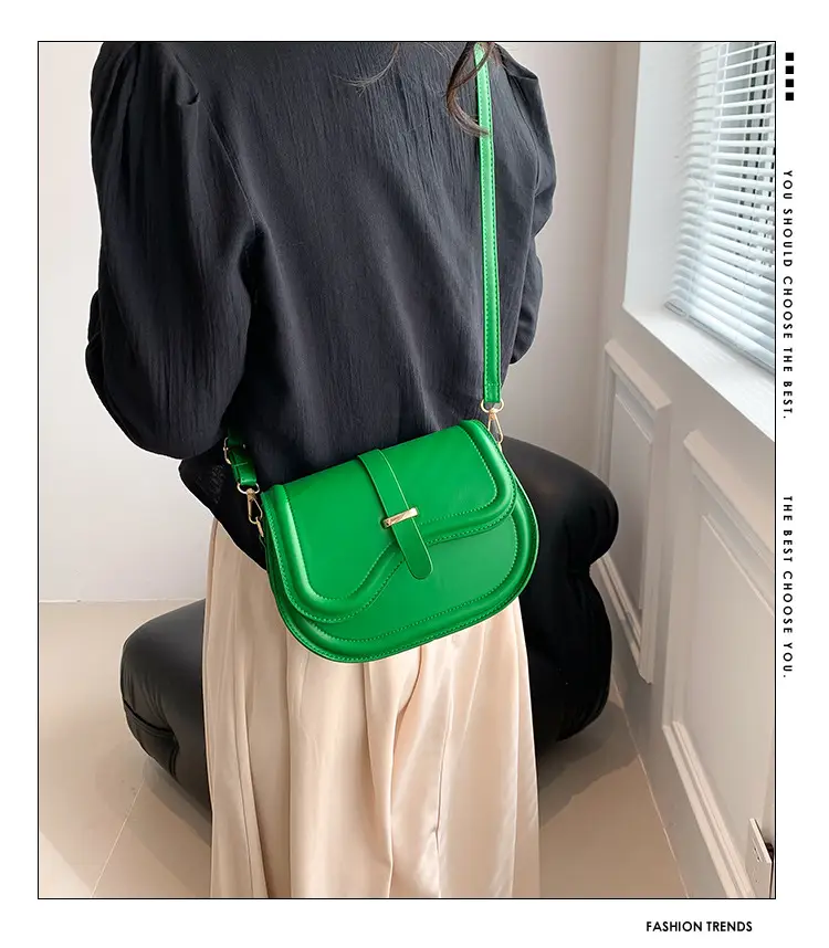 Green High-End Shoulder Bag for Women — feature 1