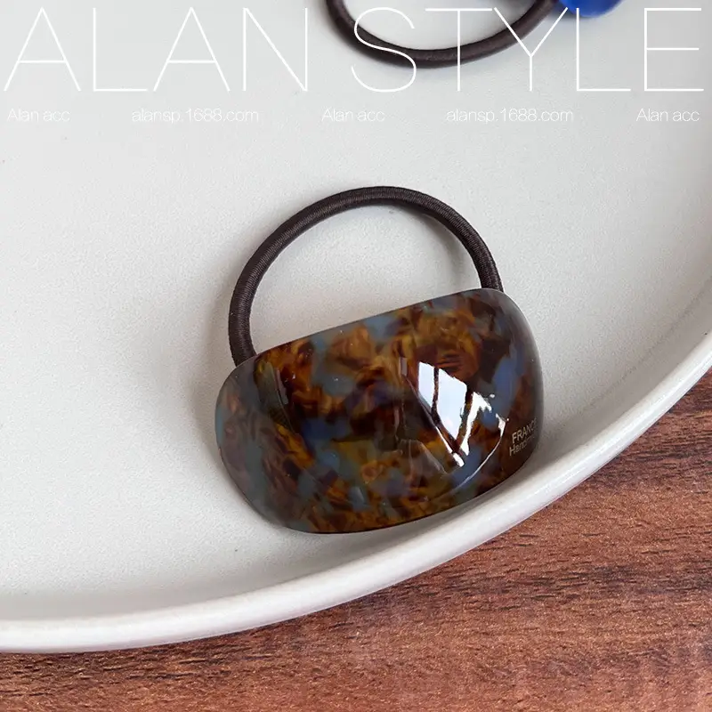 Korean Oval Acetic Acid Hair Rings for Women — feature 5