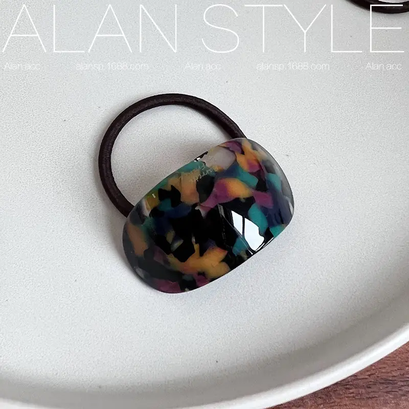 Korean Oval Acetic Acid Hair Rings for Women — feature 6
