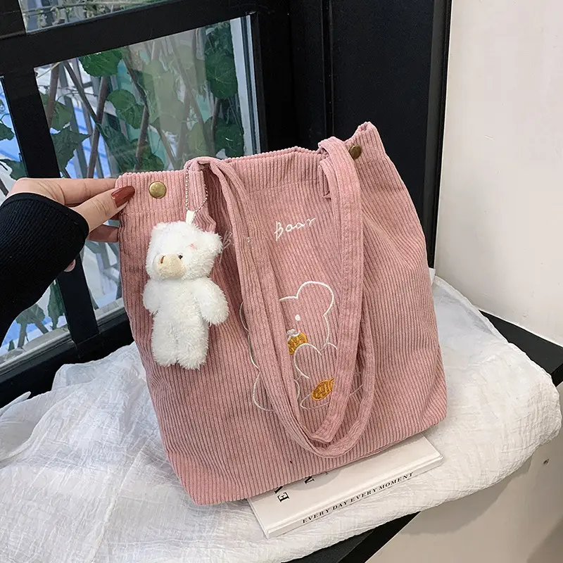 Green Embroidered Bear Handbag for Women - Image 12