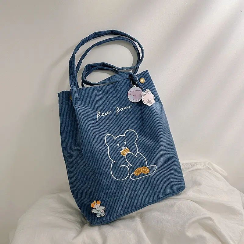 Green Embroidered Bear Handbag for Women - Image 9