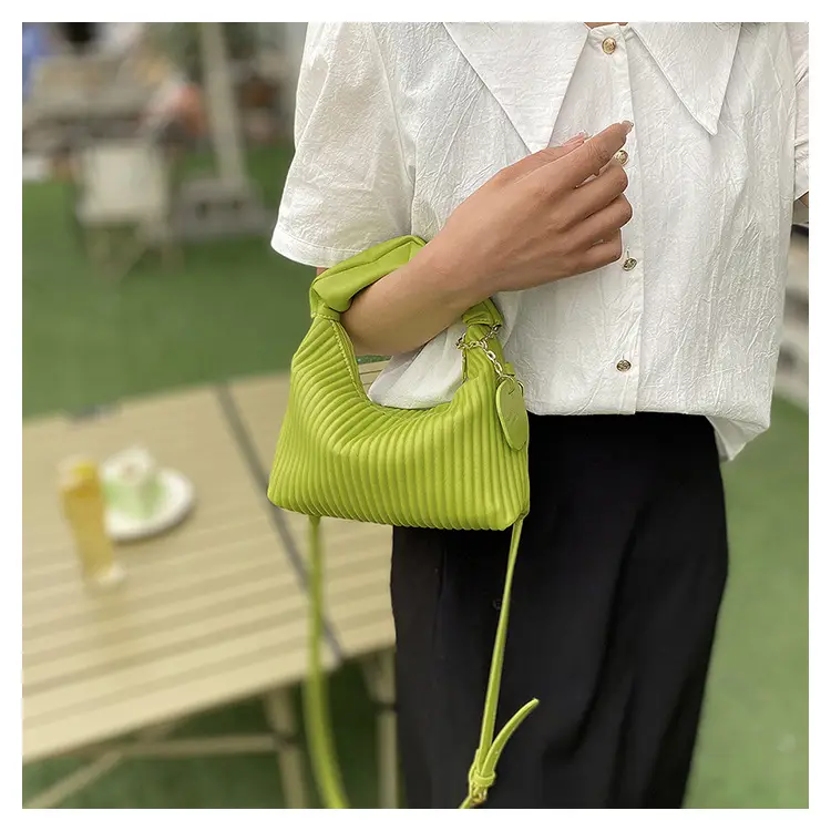 Vintage Pleated Shoulder Bag Women 2023 Korean Style — feature 13