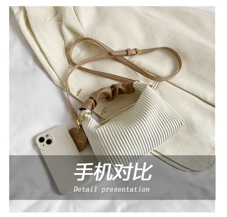 Vintage Pleated Shoulder Bag Women 2023 Korean Style — feature 4