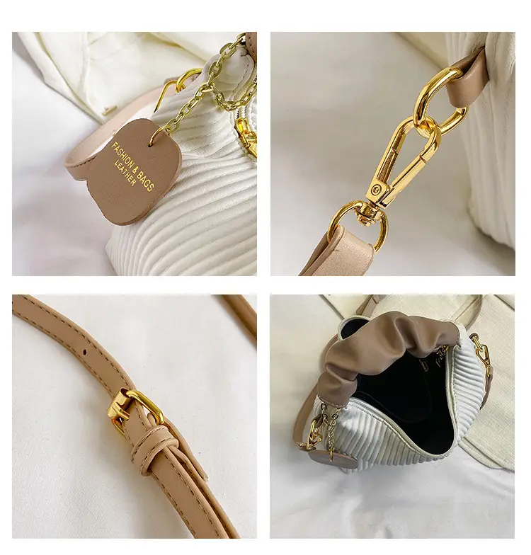 Vintage Pleated Shoulder Bag Women 2023 Korean Style — feature 8