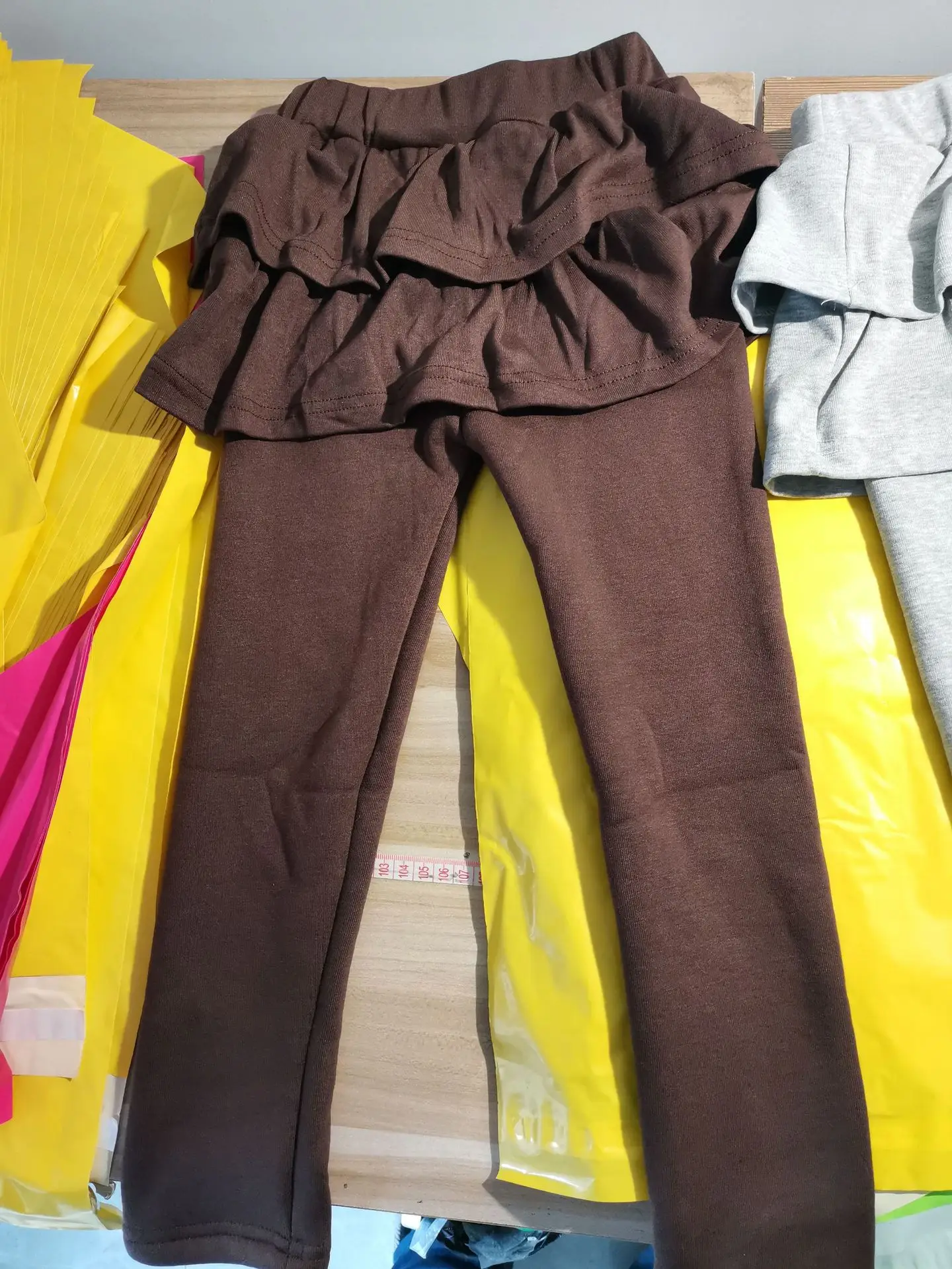 Girls Fleece Leggings Pink Grey Slim Fit 2025 — feature 17