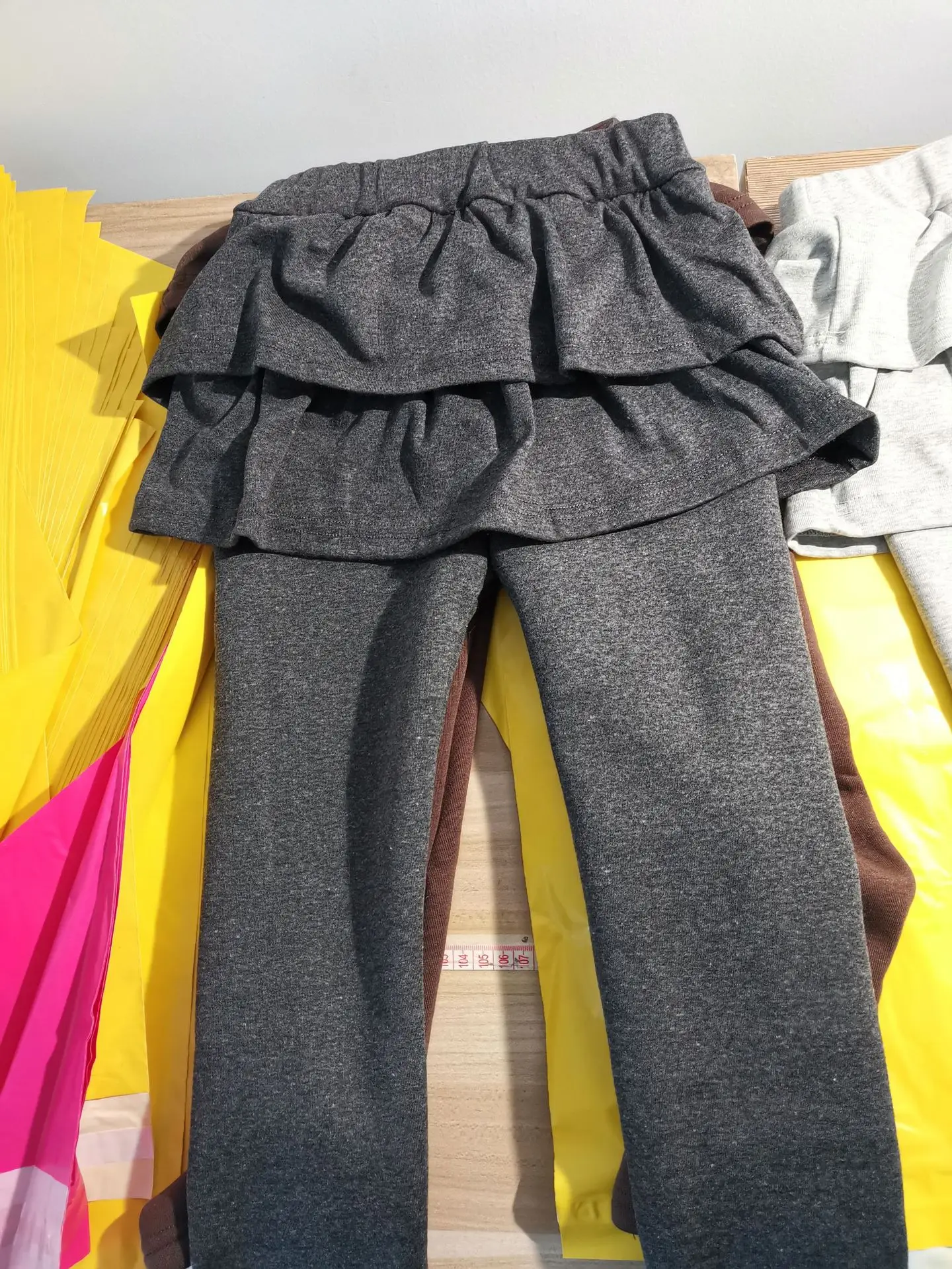 Girls Fleece Leggings Pink Grey Slim Fit 2025 — feature 18