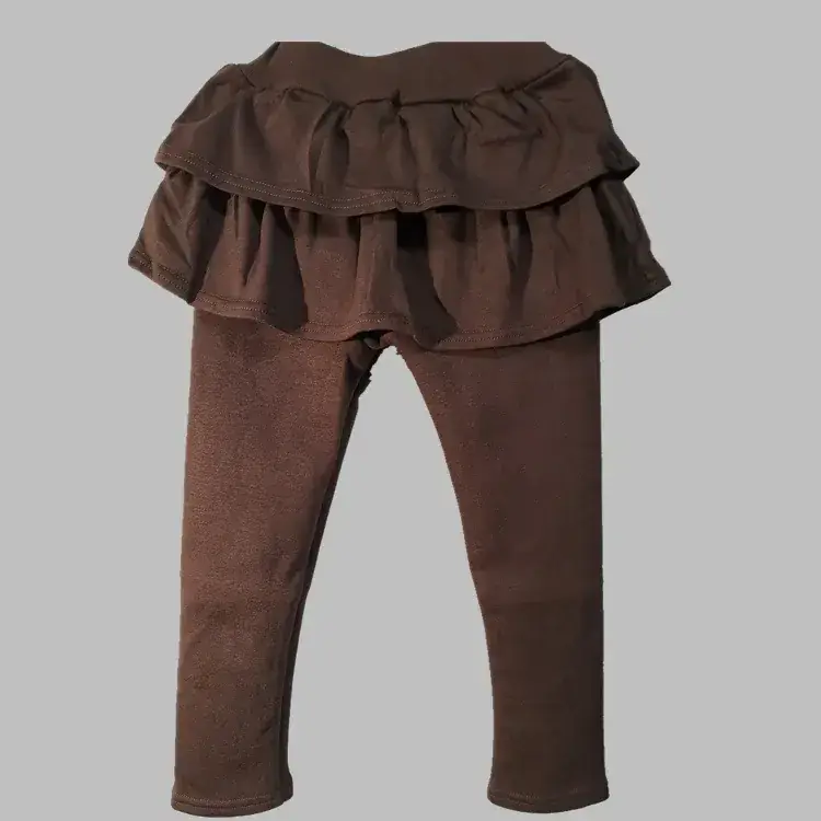 Girls Fleece Leggings Pink Grey Slim Fit 2025 - Image 7