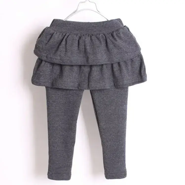 Girls Fleece Leggings Pink Grey Slim Fit 2025 - Image 9
