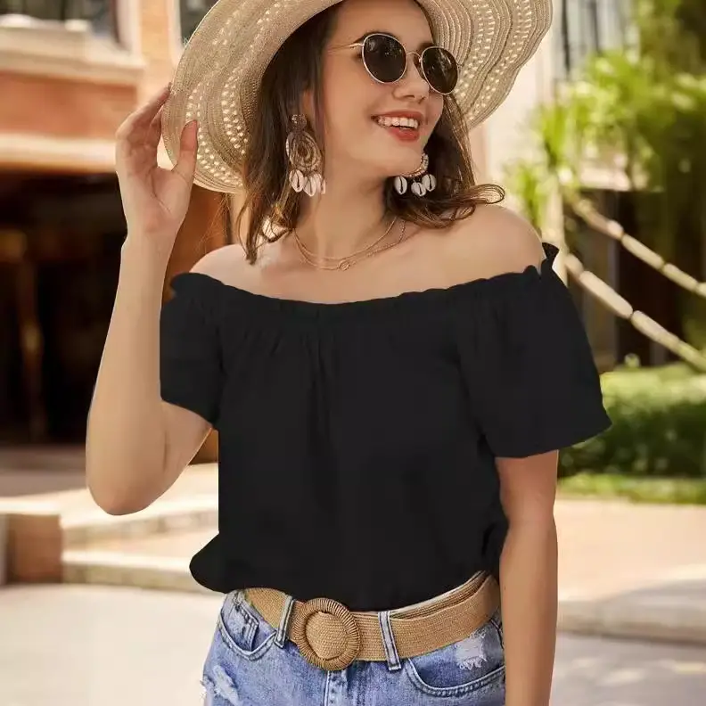 Off-Shoulder Red Ruffled Women's Top 2024 - Image 8
