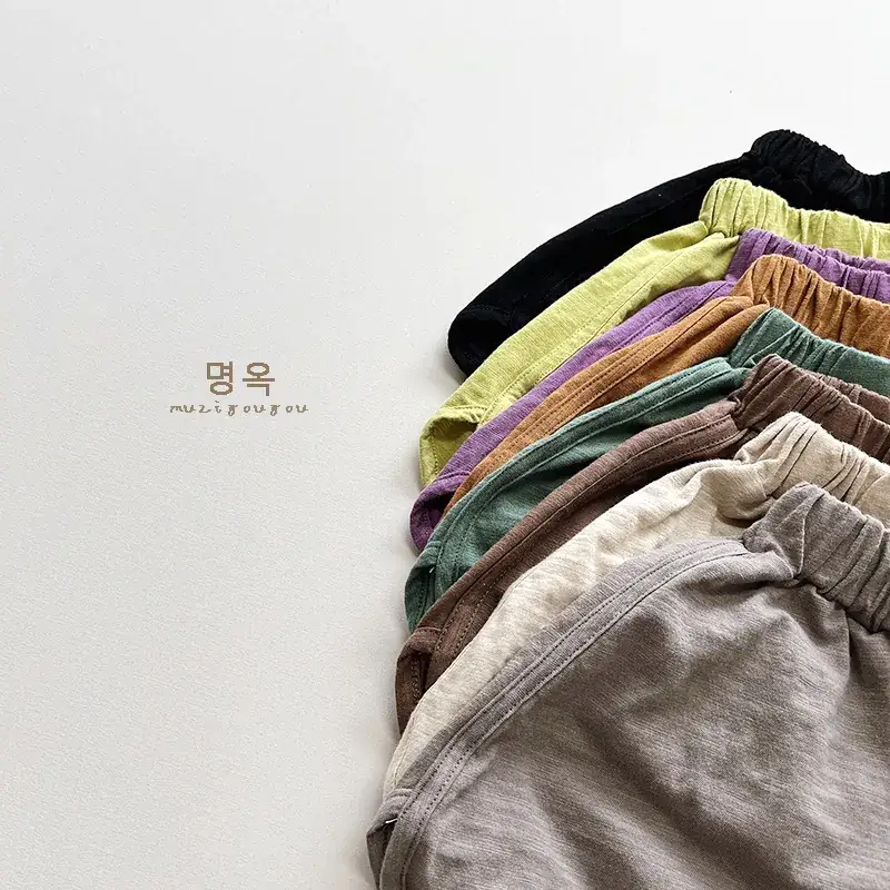 Green Cotton Boys Shorts Summer New Arrival - Image 52
