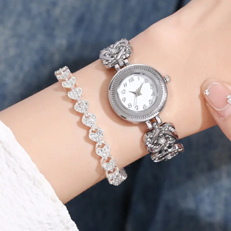 Couple Diamond Watch Set Pink Box — feature 22