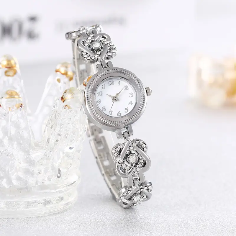 Couple Diamond Watch Set Pink Box - Image 4