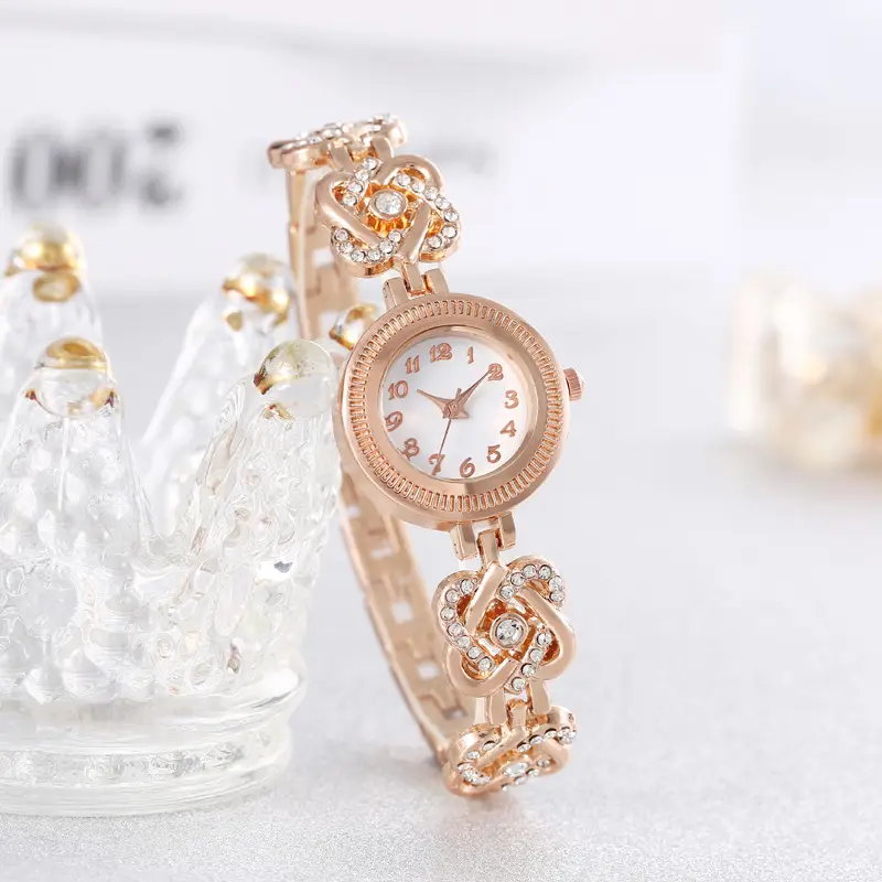 Couple Diamond Watch Set Pink Box - Image 5