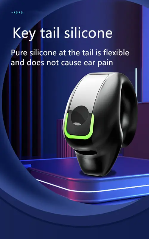 Pink Bluetooth Headset with Cross-Cheek Design — feature 2