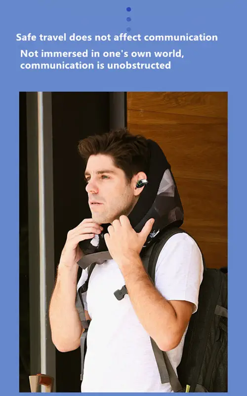 Pink Bluetooth Headset with Cross-Cheek Design — feature 6