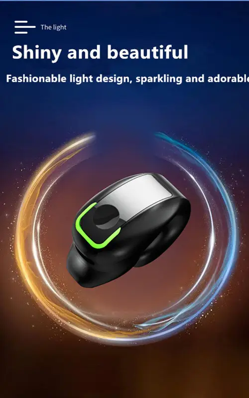 Pink Bluetooth Headset with Cross-Cheek Design — feature 7