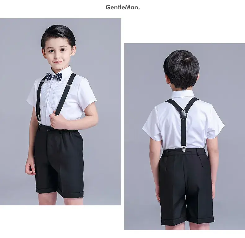 Kids Chorus Dress Primary School Girls White Tulle Skirt Bow Tie — feature 11