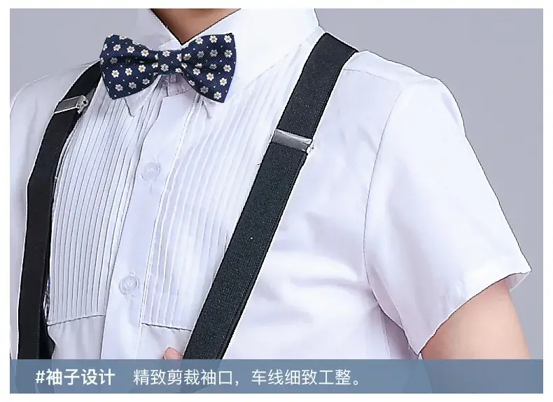 Kids Chorus Dress Primary School Girls White Tulle Skirt Bow Tie — feature 22