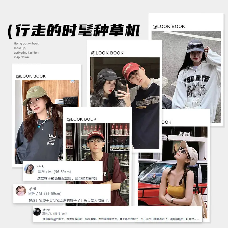 Women's 9CM Pure Cotton Baseball Cap Large - Image 7