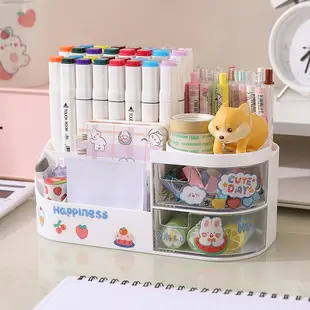 White Makeup & Skincare Storage Box with 2 Drawers — feature 5