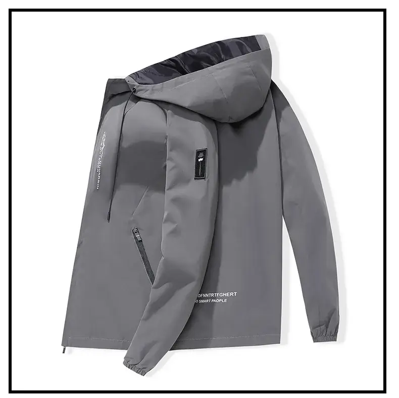 Men's Black Hooded Hoodie Spring Autumn 2023 — feature 10